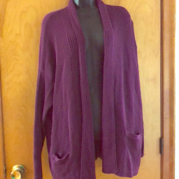 Adrienne Vittadini Sweaters - Purple ribbed sweater
